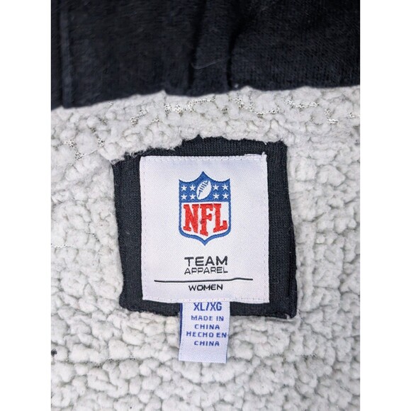 NFL Team Apparel Pittsburgh Steelers Hoodie Zip Up Jacket Women’s XL Sherpa - Picture 5 of 9